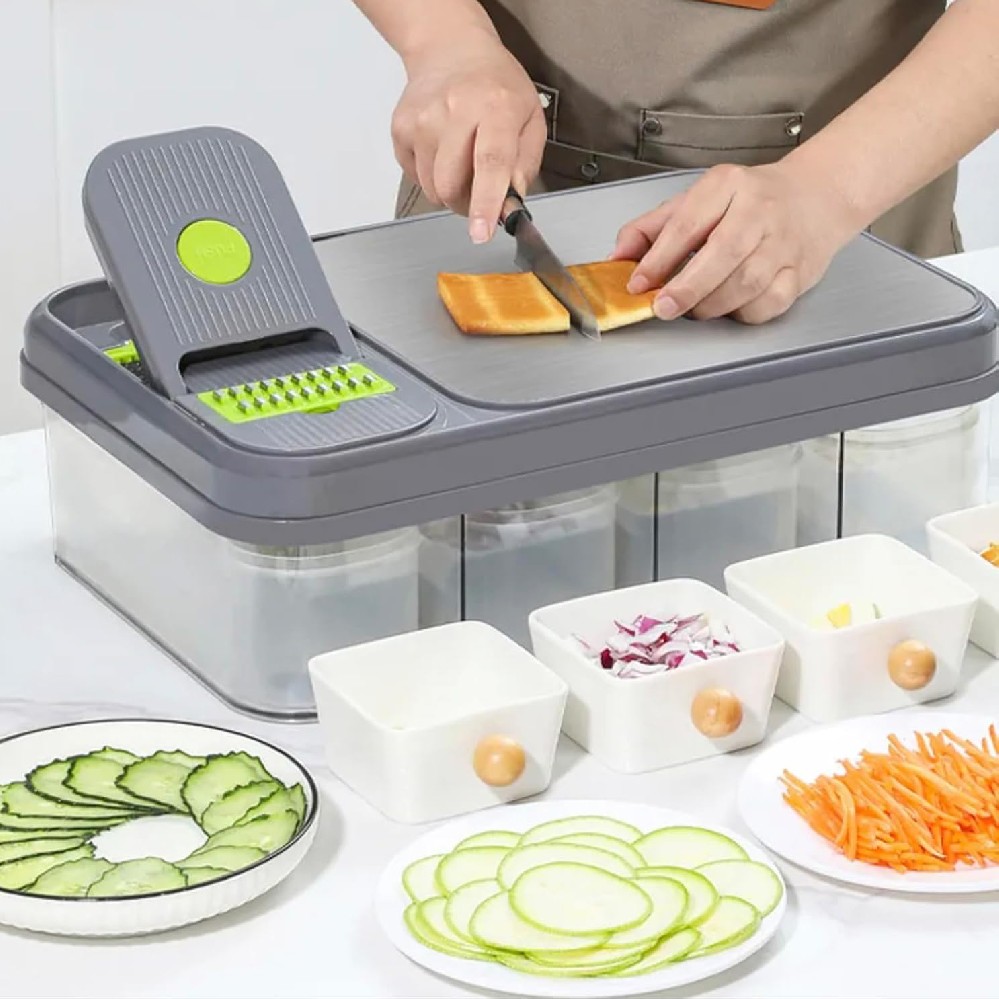 28pcs Multi-functional Vegetable Cutter with chopping board