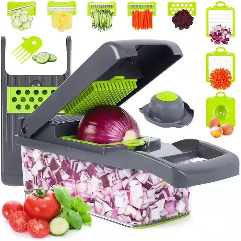 Vegetable Chopper Mandoline Slicer Cutter and Grater 15 in 1 Vegetable Slicer Potato Onion Chopper Veggie Dicer